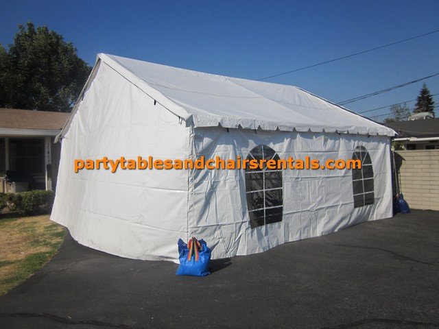 White Party Tent 20x20 with Backwalls